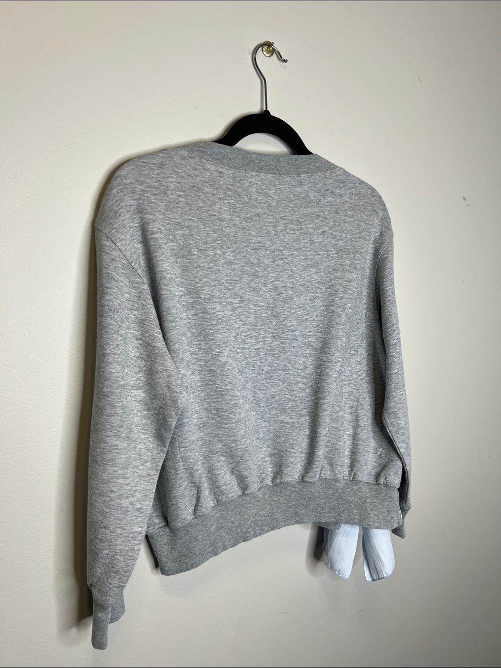 STELLA MCCARTNEY Blue Side Bow Gray Sweatshirt size 38 - Picture 11 of 12